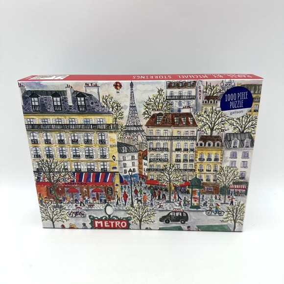 Galison Other - Galison Paris Michael Storrings Puzzle 1000pc Multi Cityscape Art 20x27 Sealed